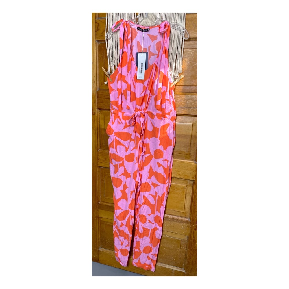 NWT Mister Zimi Lila Jumpsuit in Costa Rica Pink & Orange  AU 16/US 12
